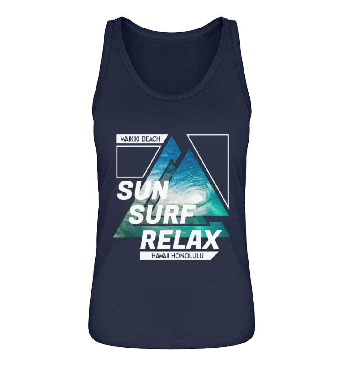 Sun Surf Relax Waikiki Beach Hawaii Honolulu - Damen Premium Organic Tanktop ST/ST