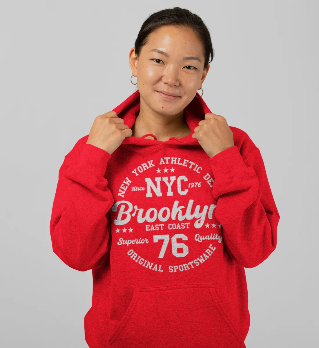 College Design New York Athletic Department Brooklyn NYC Original Sportsware Superior Quality  - Unisex Organic Hoodie