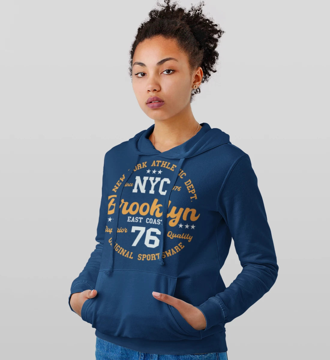 College Design New York Athletic Department Brooklyn NYC Original Sportsware Superior Quality  - Damen Organic Hoodie ST/ST