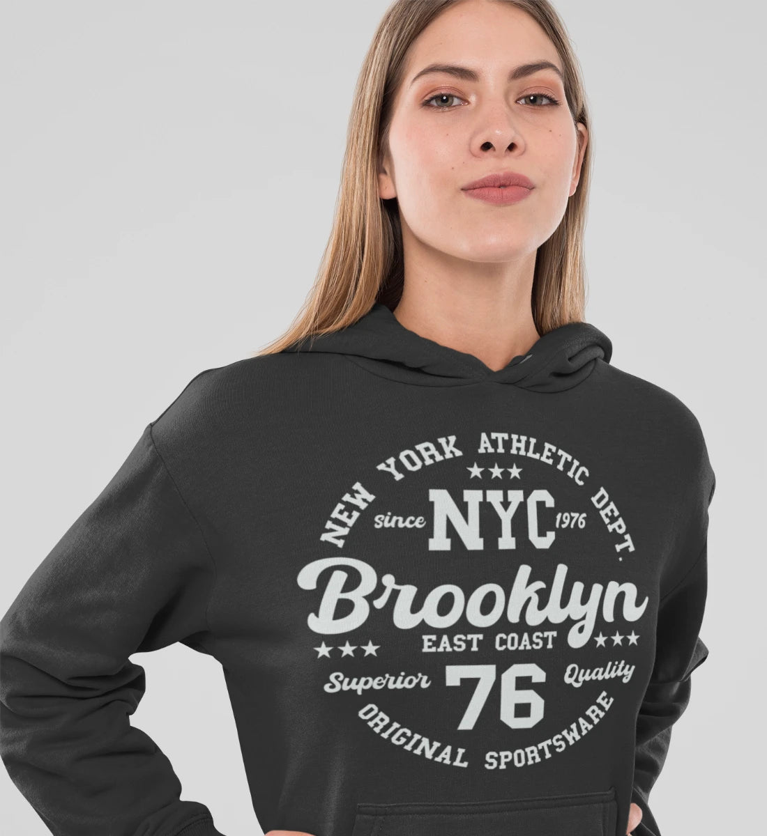 College Design New York Athletic Department Brooklyn NYC Original Sportsware Superior Quality  - Damen Organic Hoodie ST/ST