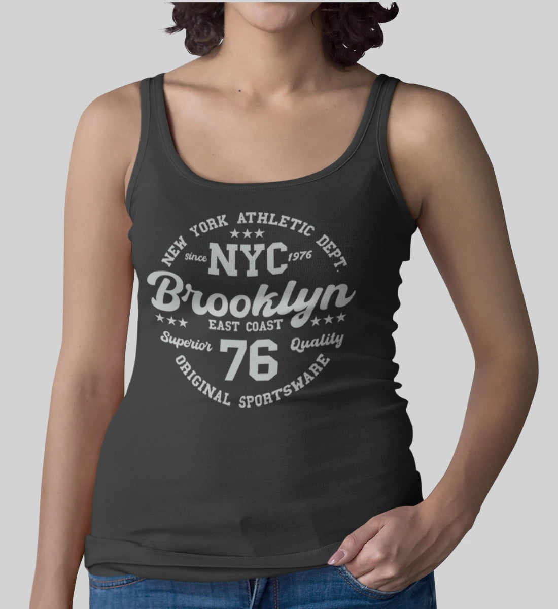 College Design New York Athletic Department Brooklyn NYC Original Sportsware Superior Quality  - Damen Premium Organic Tanktop ST/ST