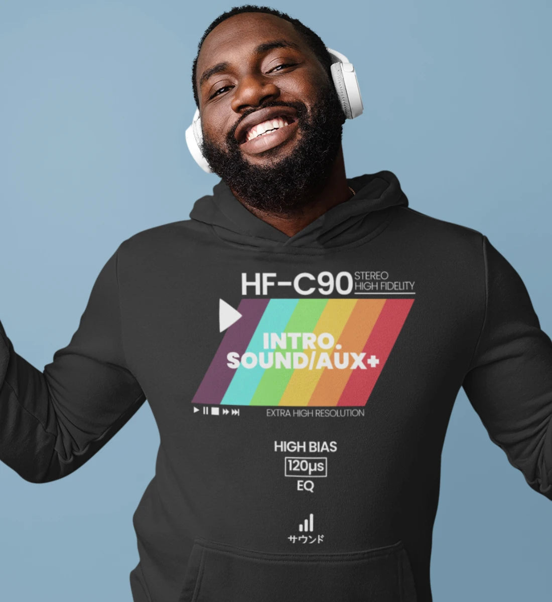 Retro Audio Tape Design  - Unisex Organic Hoodie