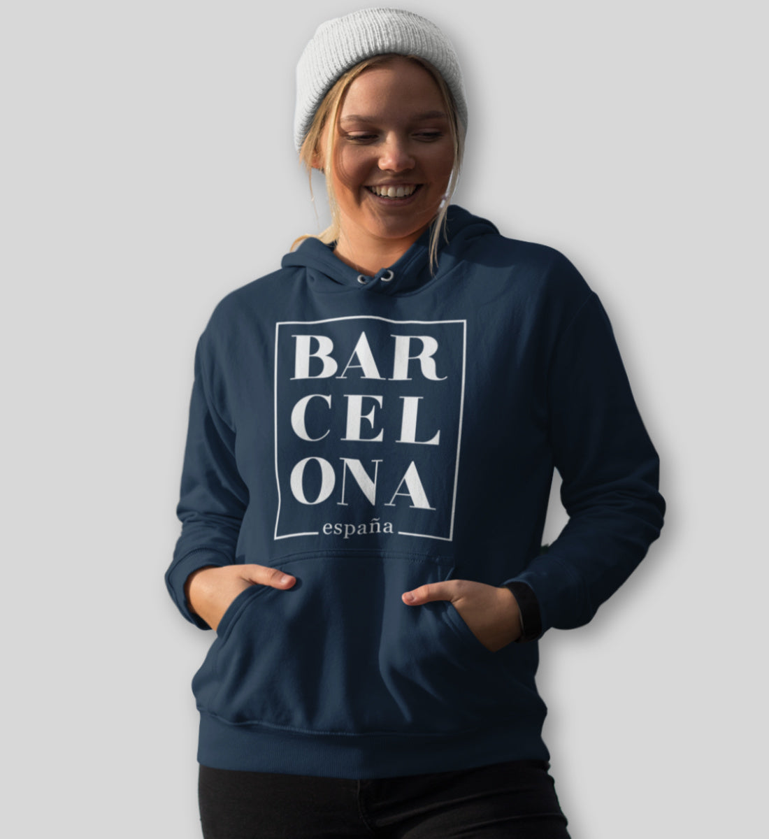 Barcelona - España  - Damen Organic Hoodie ST/ST