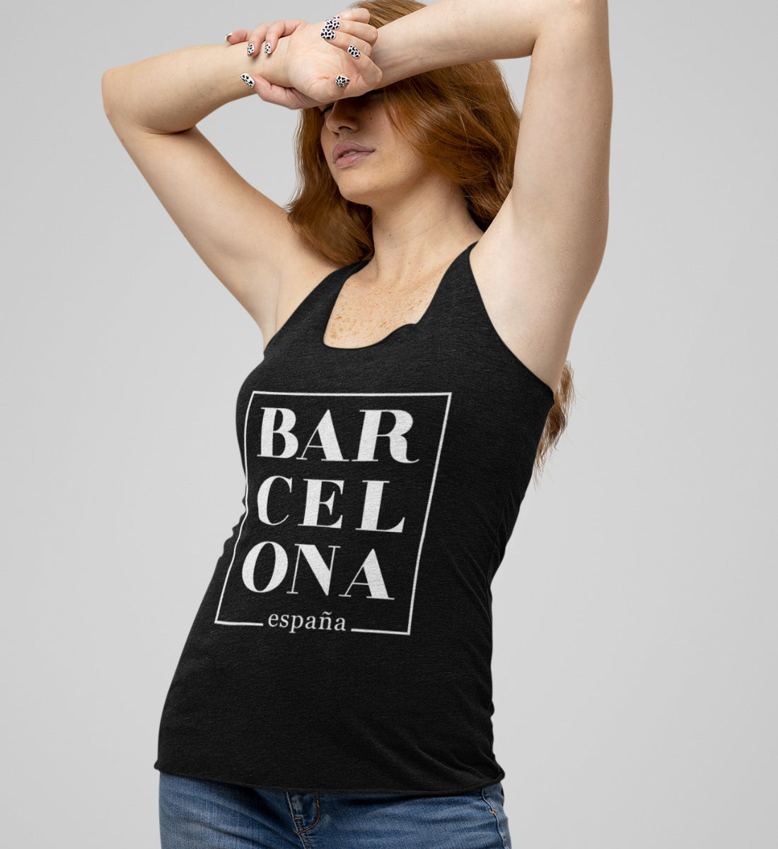 Barcelona - España  - Damen Premium Organic Tanktop ST/ST