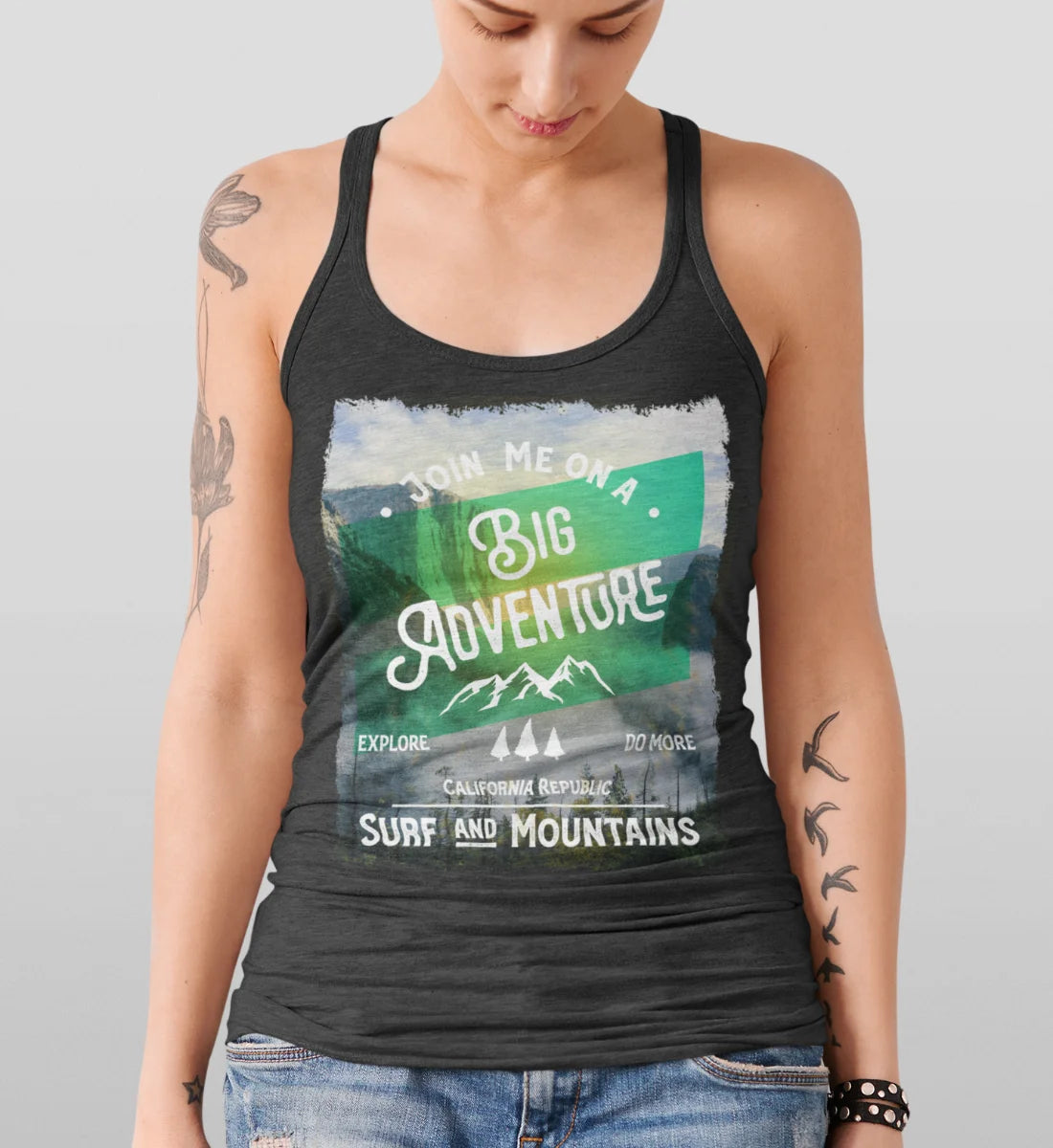 Big Adventure California - Surf & Mountains  - Damen Premium Organic Tanktop ST/ST