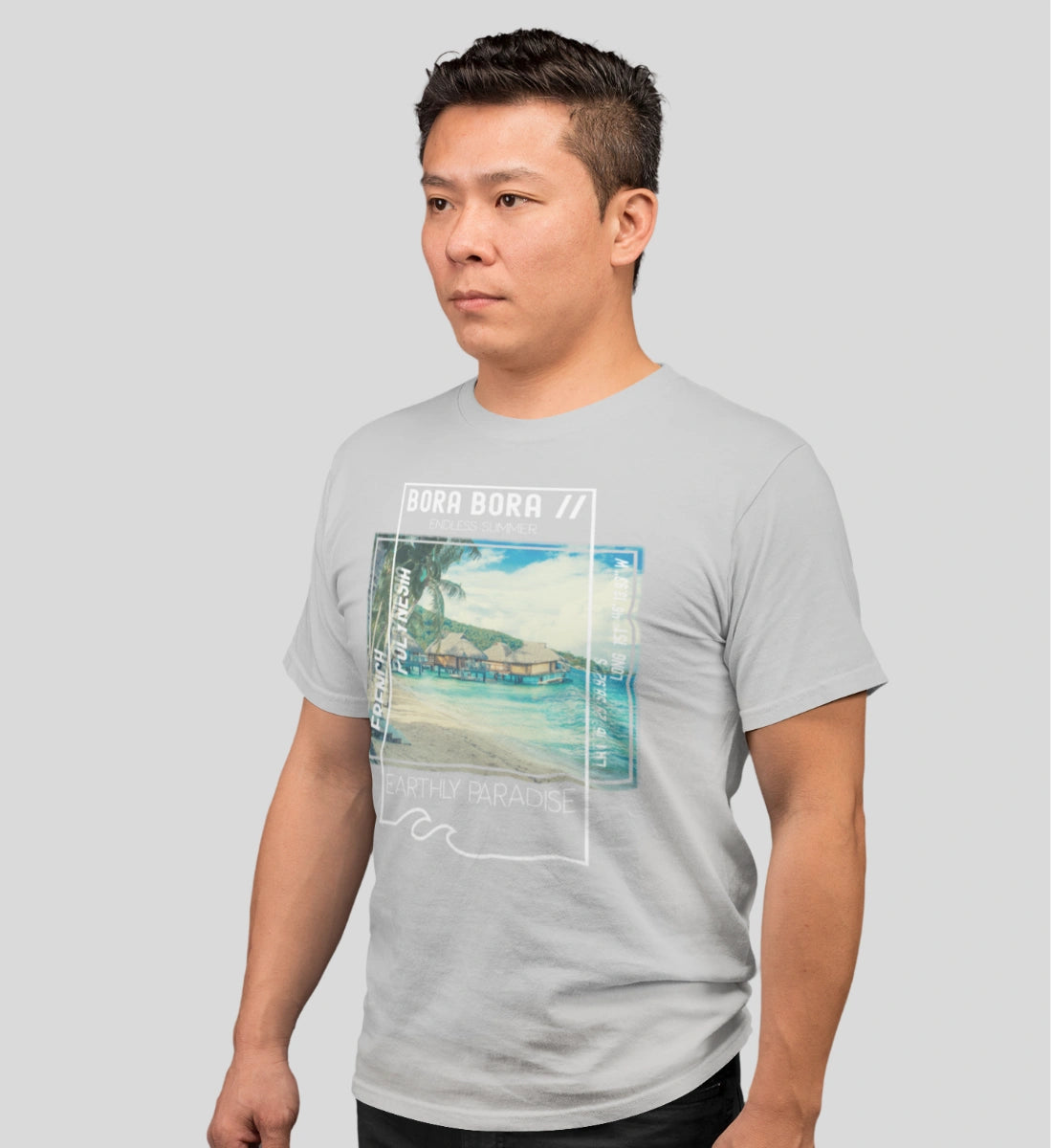 Bora Bora French Polynesia Earthly Paradise Endless Summer  - Herren Premium Organic Shirt