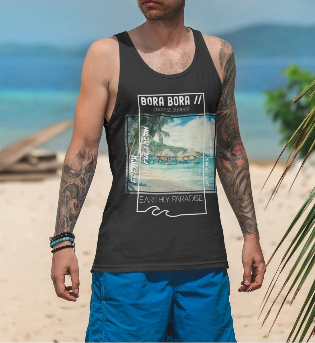 Bora Bora French Polynesia Earthly Paradise Endless Summer  - Herren Tanktop