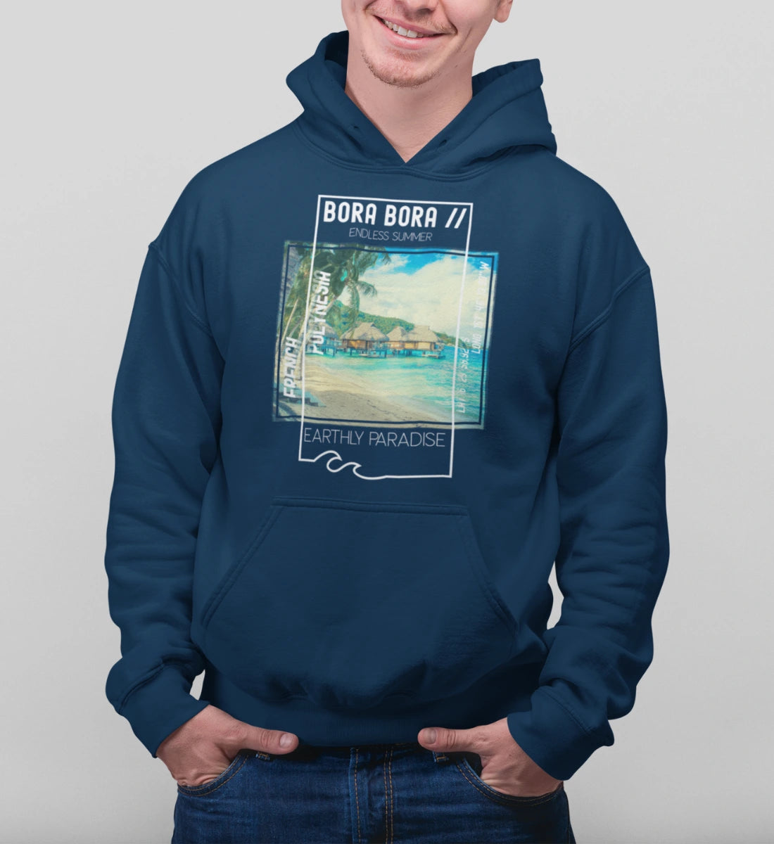 Bora Bora French Polynesia Earthly Paradise Endless Summer  - Unisex Organic Hoodie