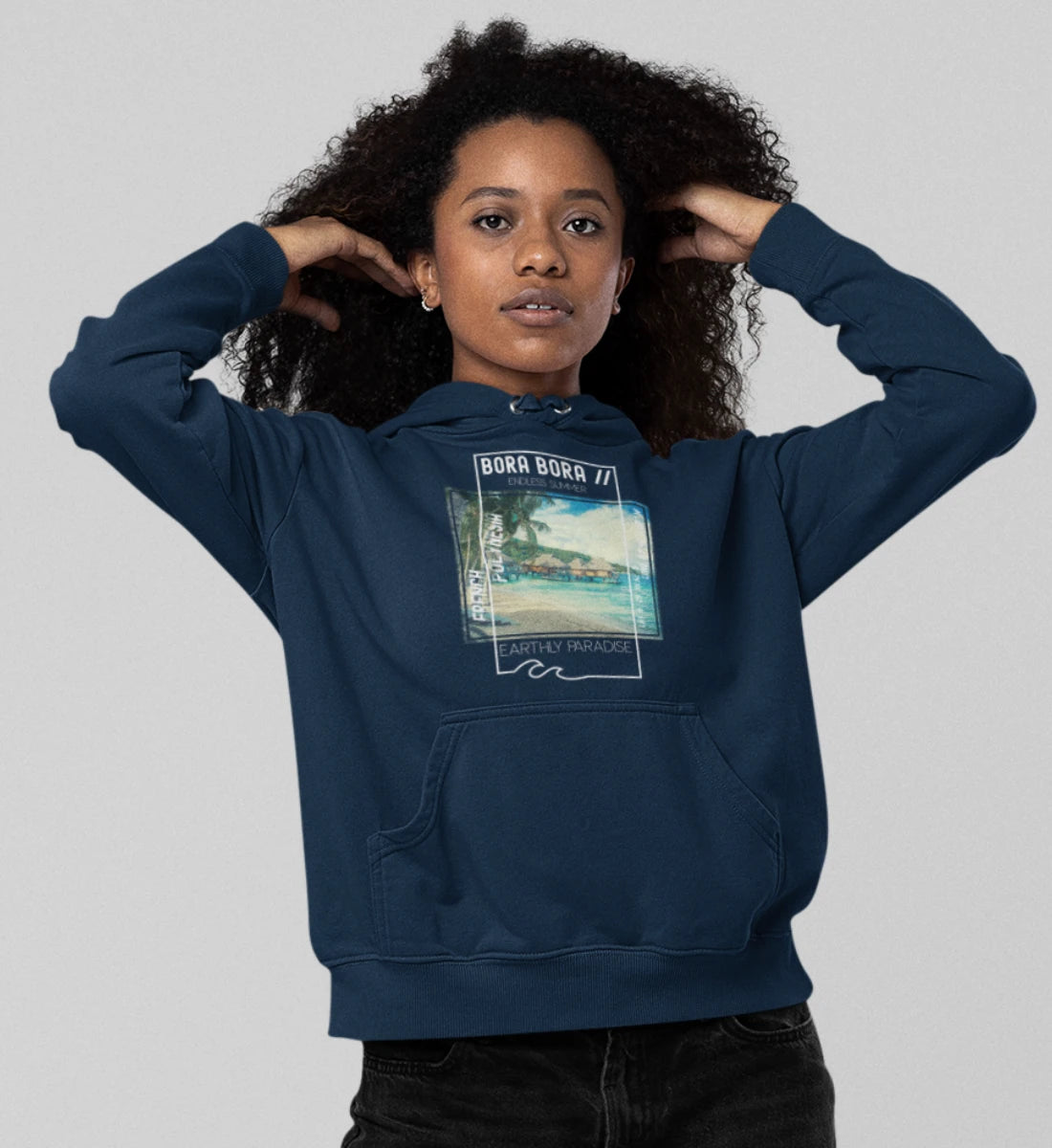 Bora Bora French Polynesia Earthly Paradise Endless Summer  - Damen Organic Hoodie ST/ST