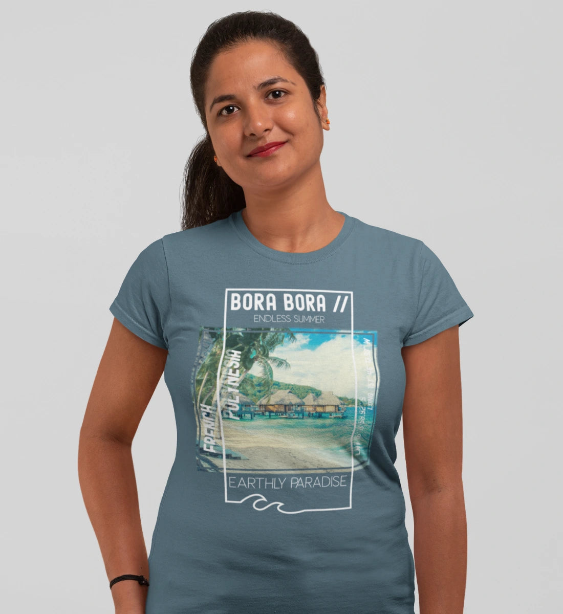 Bora Bora French Polynesia Earthly Paradise Endless Summer  - Damen Premium Organic Shirt