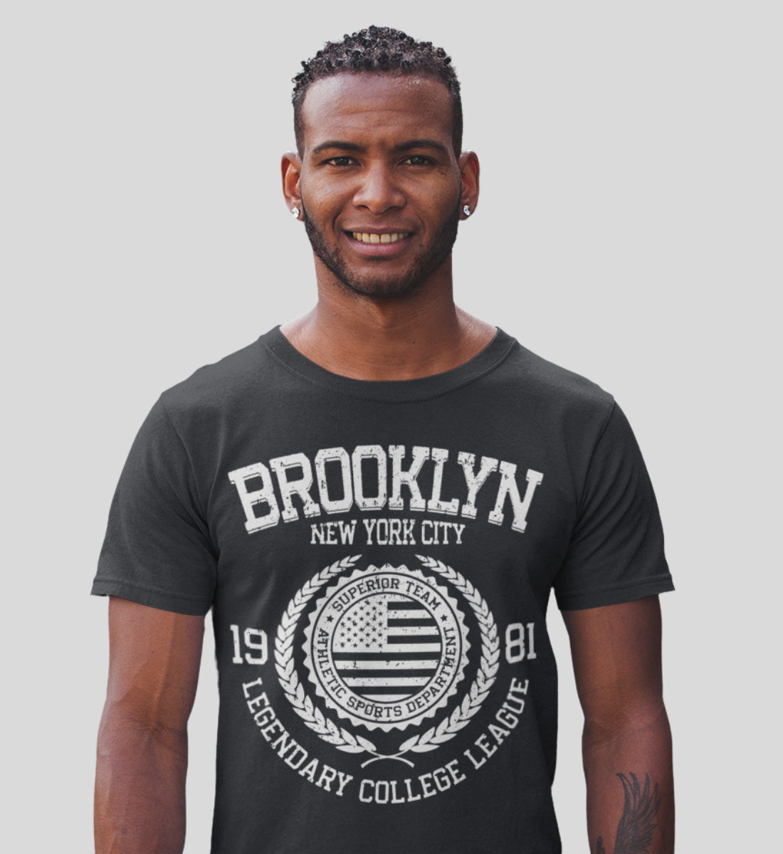 Brooklyn New York USA College League Design  - Herren Premium Organic Shirt