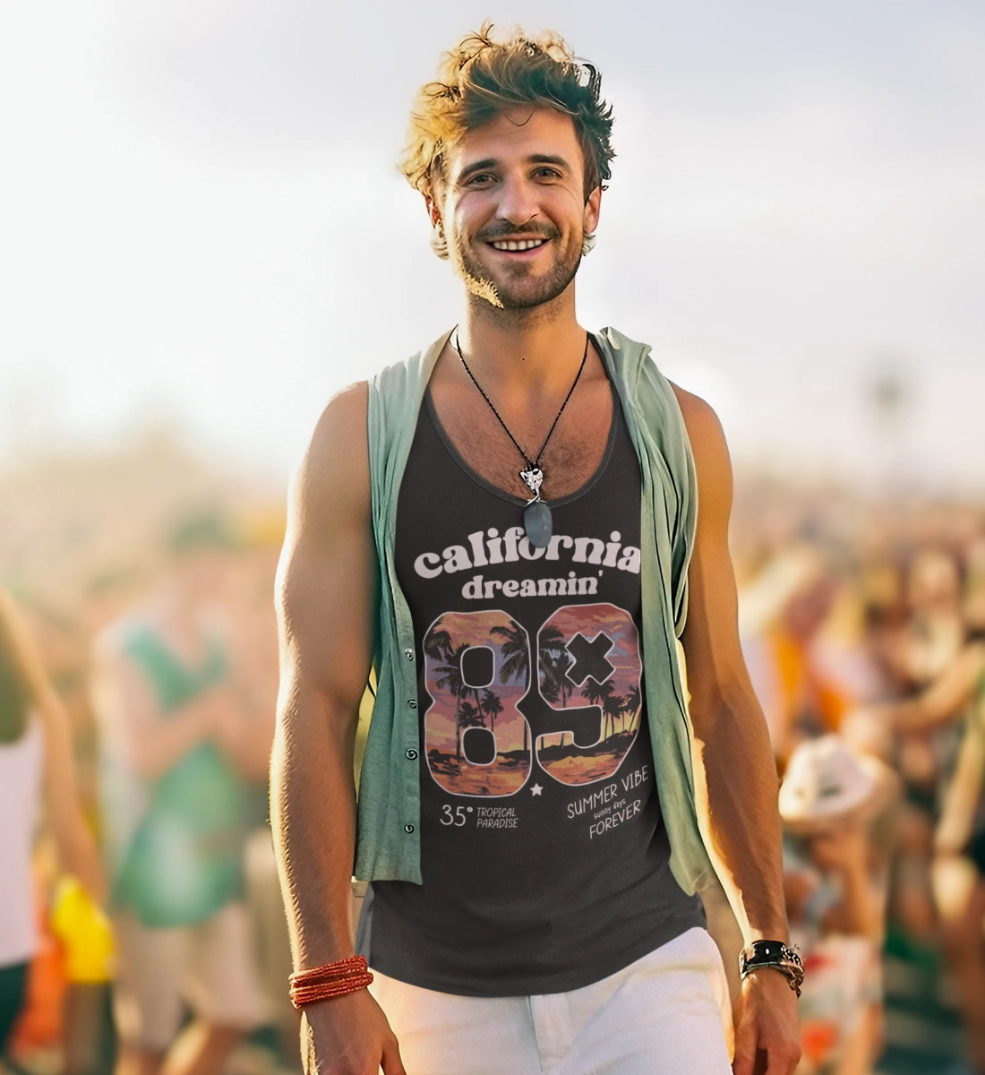 California Dreamin'  - Summer Vibe Sunny Days Forever  - Herren Tanktop