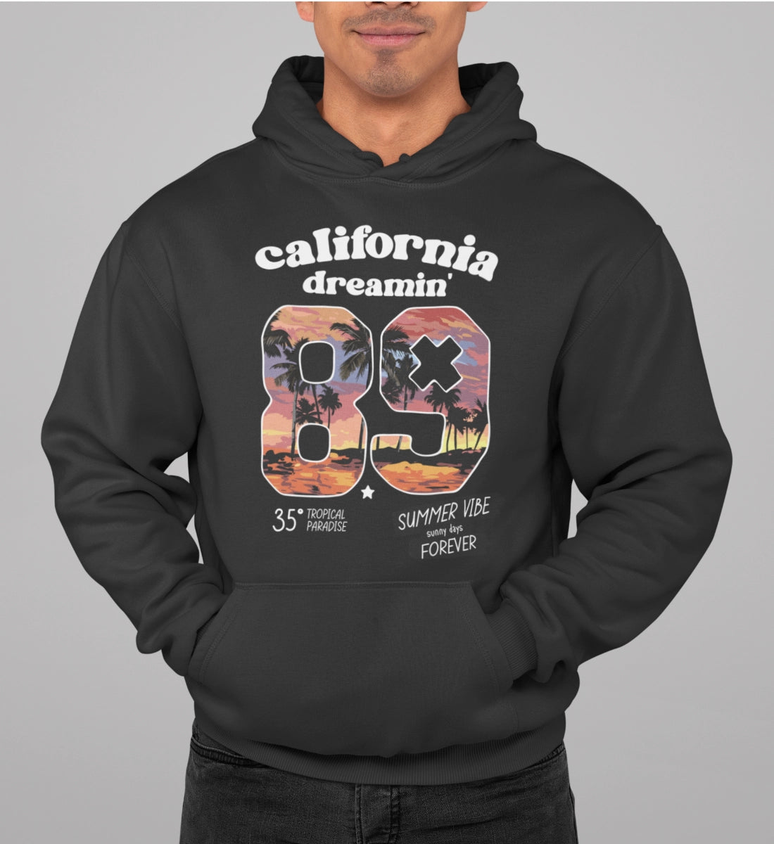 California Dreamin'  - Summer Vibe Sunny Days Forever  - Unisex Organic Hoodie