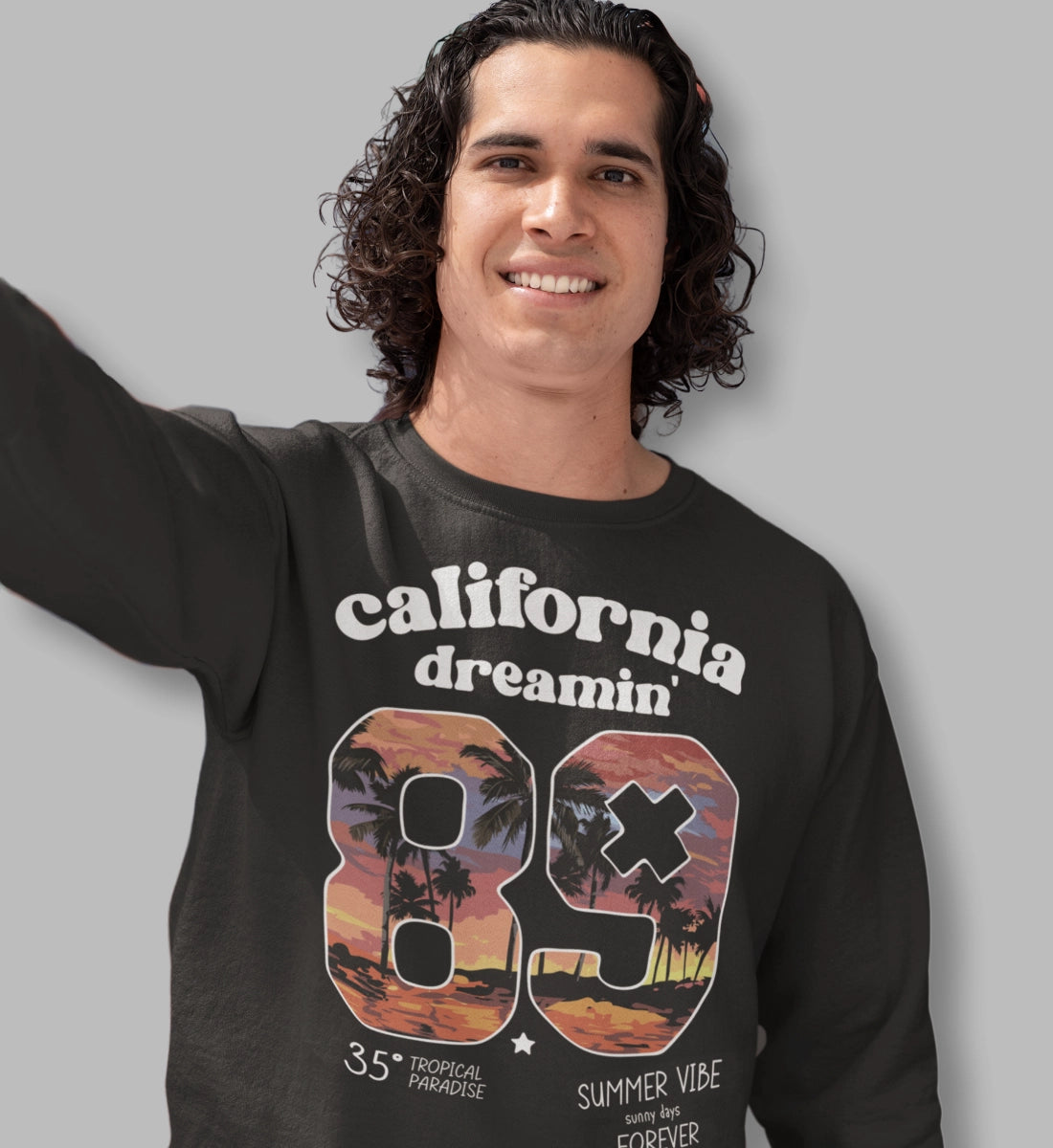 California Dreamin'  - Summer Vibe Sunny Days Forever  - Unisex Organic Sweatshirt ST/ST