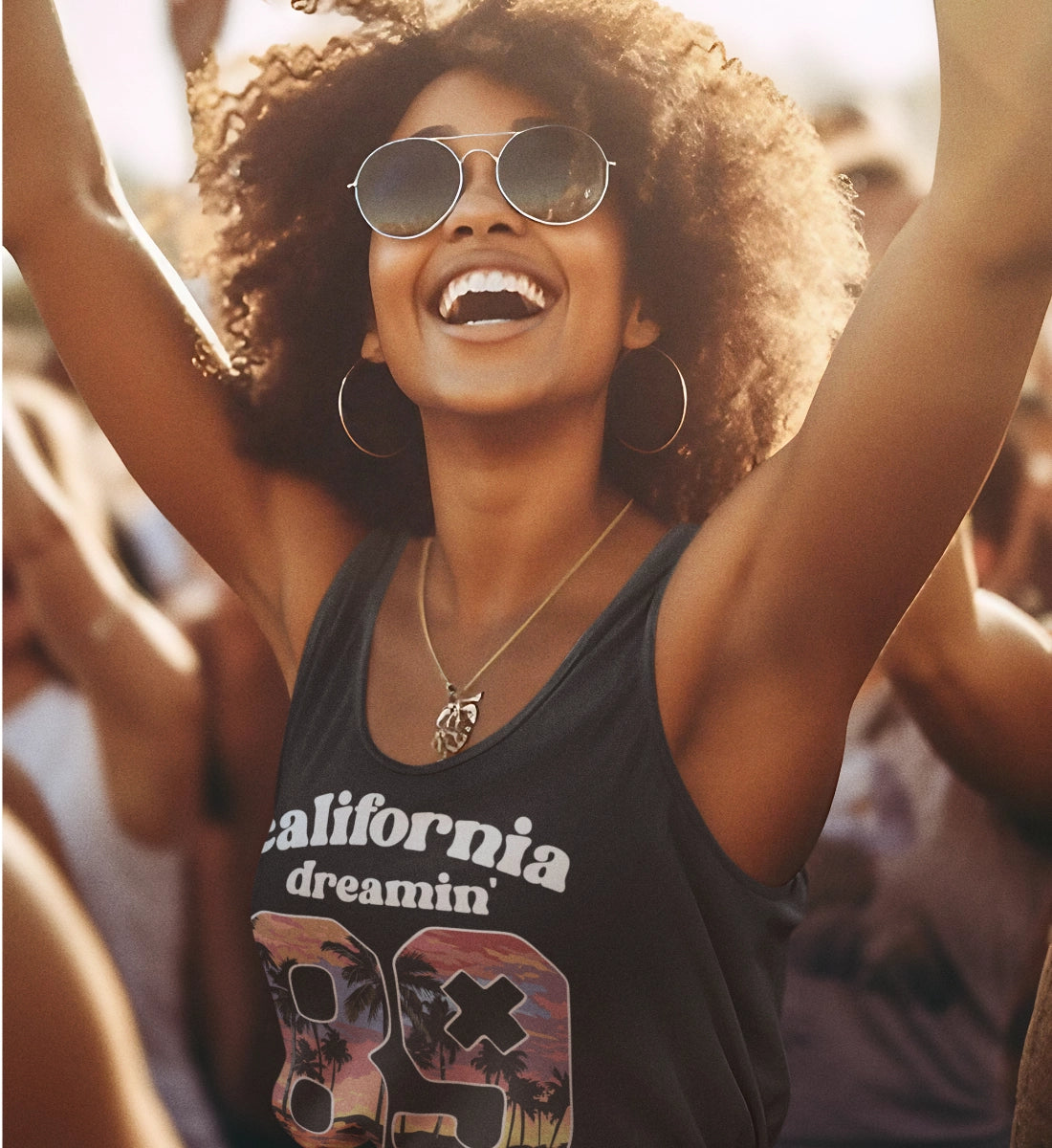 California Dreamin'  - Summer Vibe Sunny Days Forever  - Damen Premium Organic Tanktop ST/ST