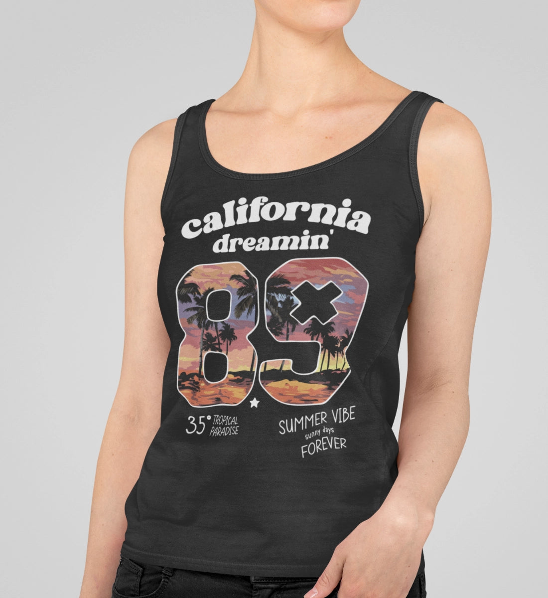 California Dreamin'  - Summer Vibe Sunny Days Forever  - Damen Premium Organic Tanktop ST/ST