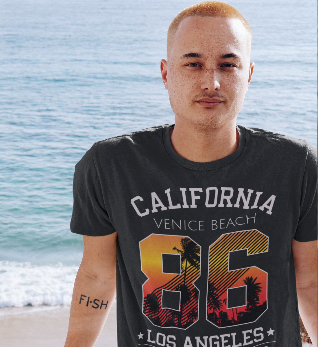 California Venice Beach Los Angeles Surfing Resort  - Herren Shirt