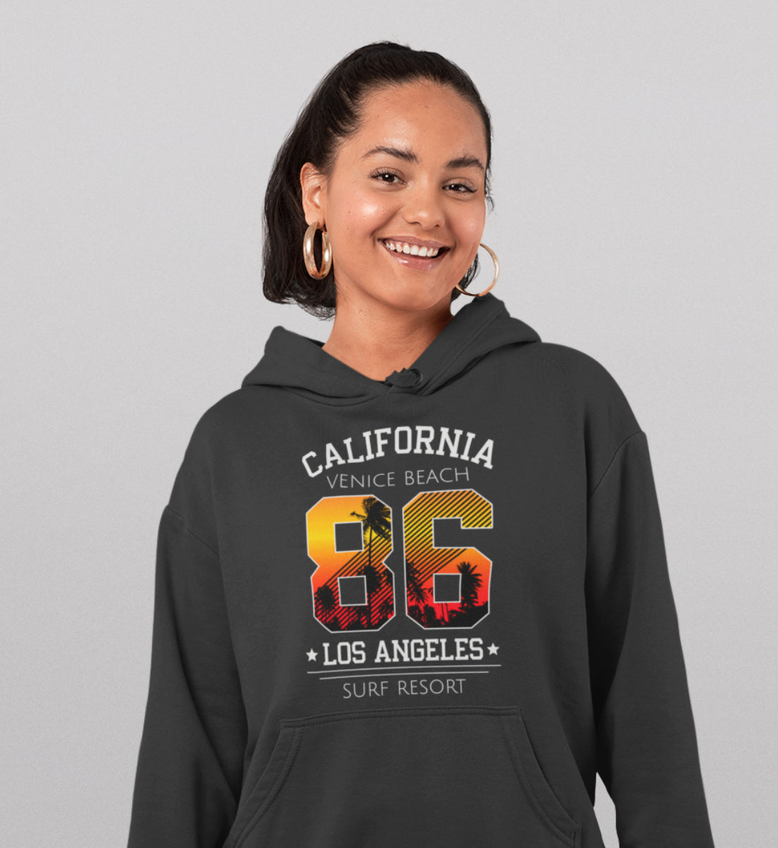 California Venice Beach Los Angeles Surfing Resort  - Damen Organic Hoodie ST/ST