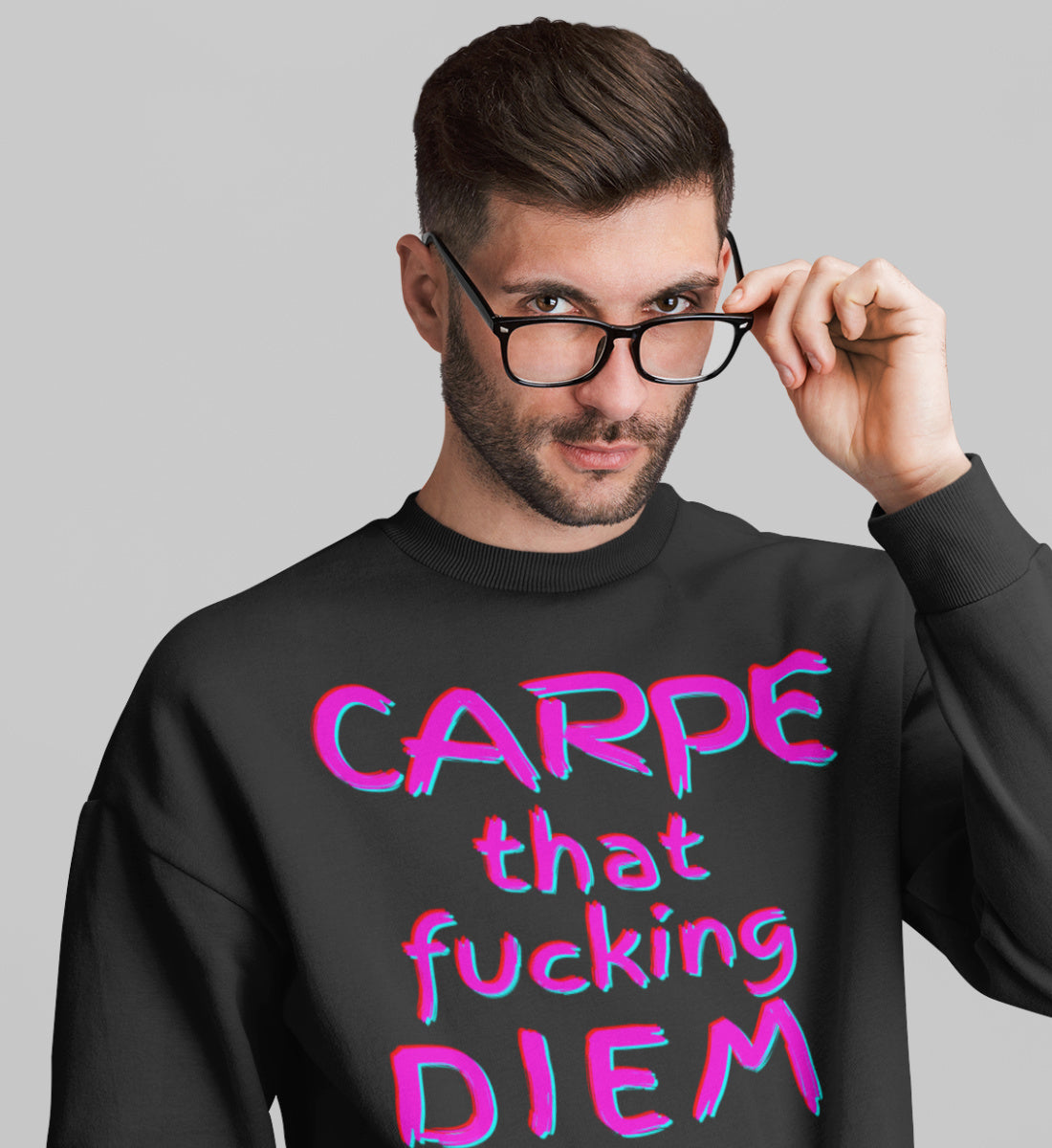 Carpe That Fucking Diem  - Unisex Organic Sweatshirt ST/ST