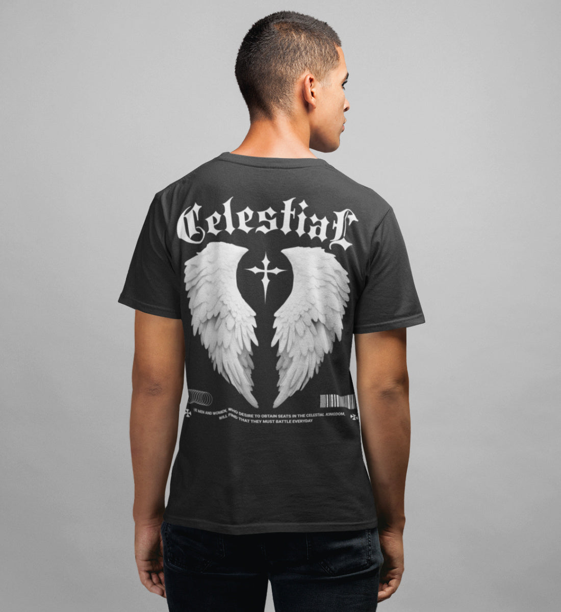 Celestial Being - Winged Creature - Streetwear  - Herren Premium Organic Shirt