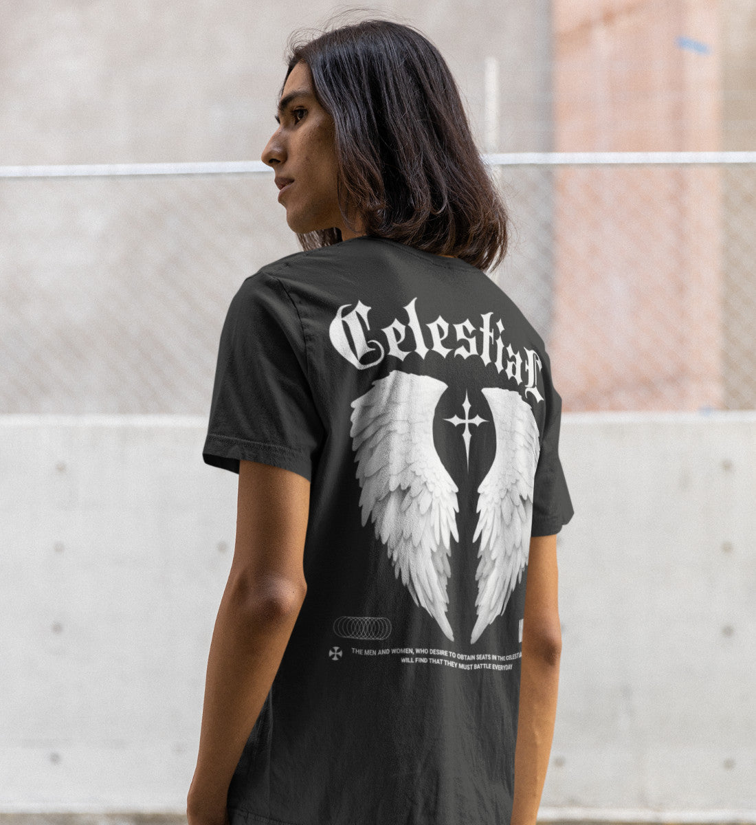 Celestial Being - Winged Creature - Streetwear  - Herren Premium Organic Shirt