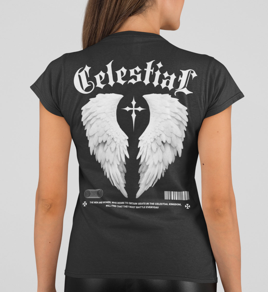 Celestial Being - Winged Creature - Streetwear  - Damen Premium Organic Shirt