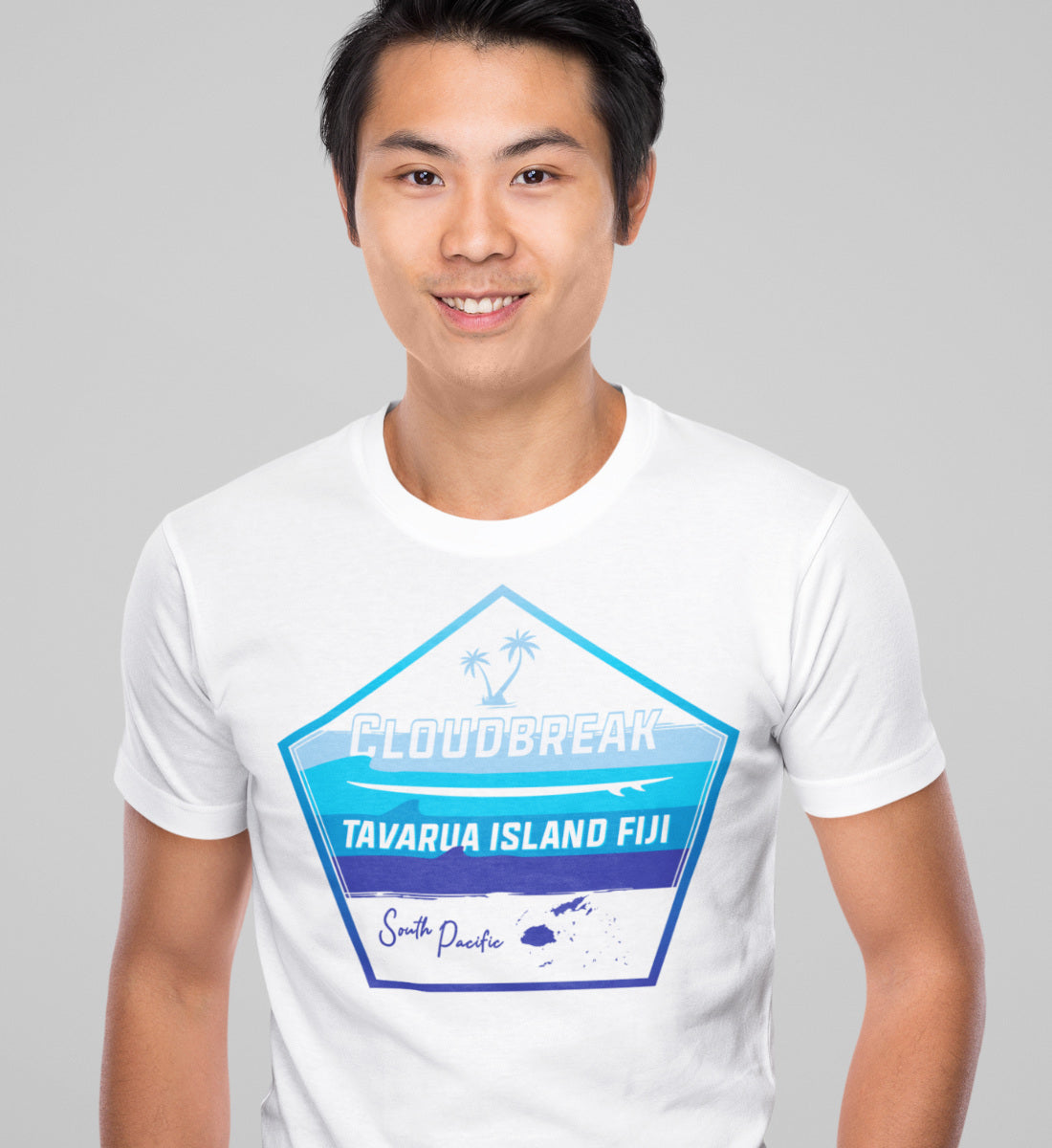 Cloudbreak Tavarua Island Fiji Surfing  - Herren Shirt