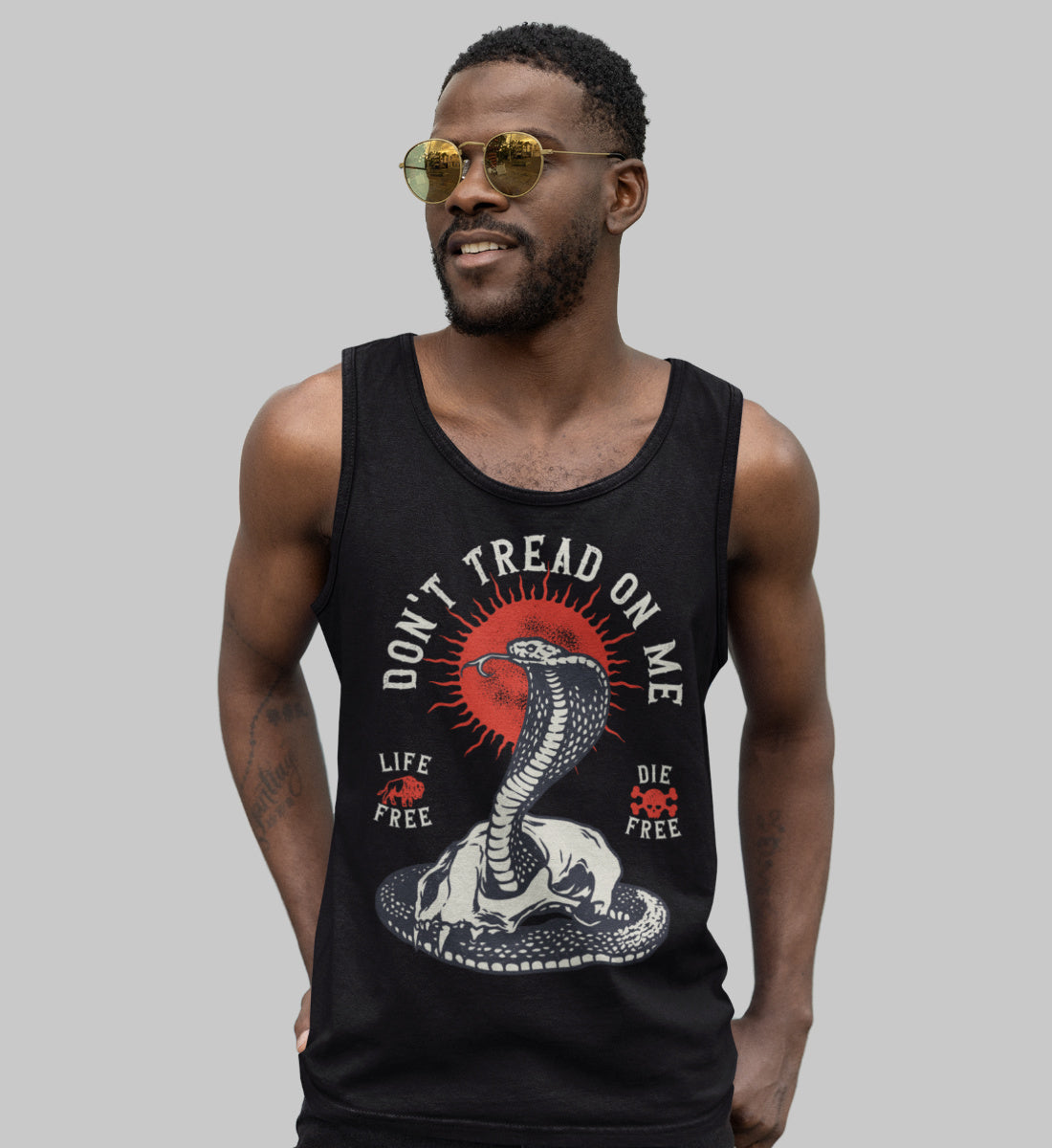 Don't Tread On Me - Life Free Die Free  - Herren Tanktop