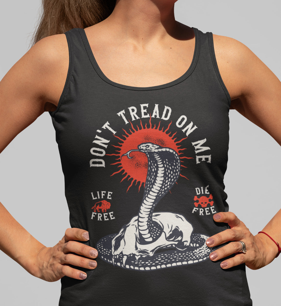 Don't Tread On Me - Life Free Die Free  - Damen Premium Organic Tanktop ST/ST