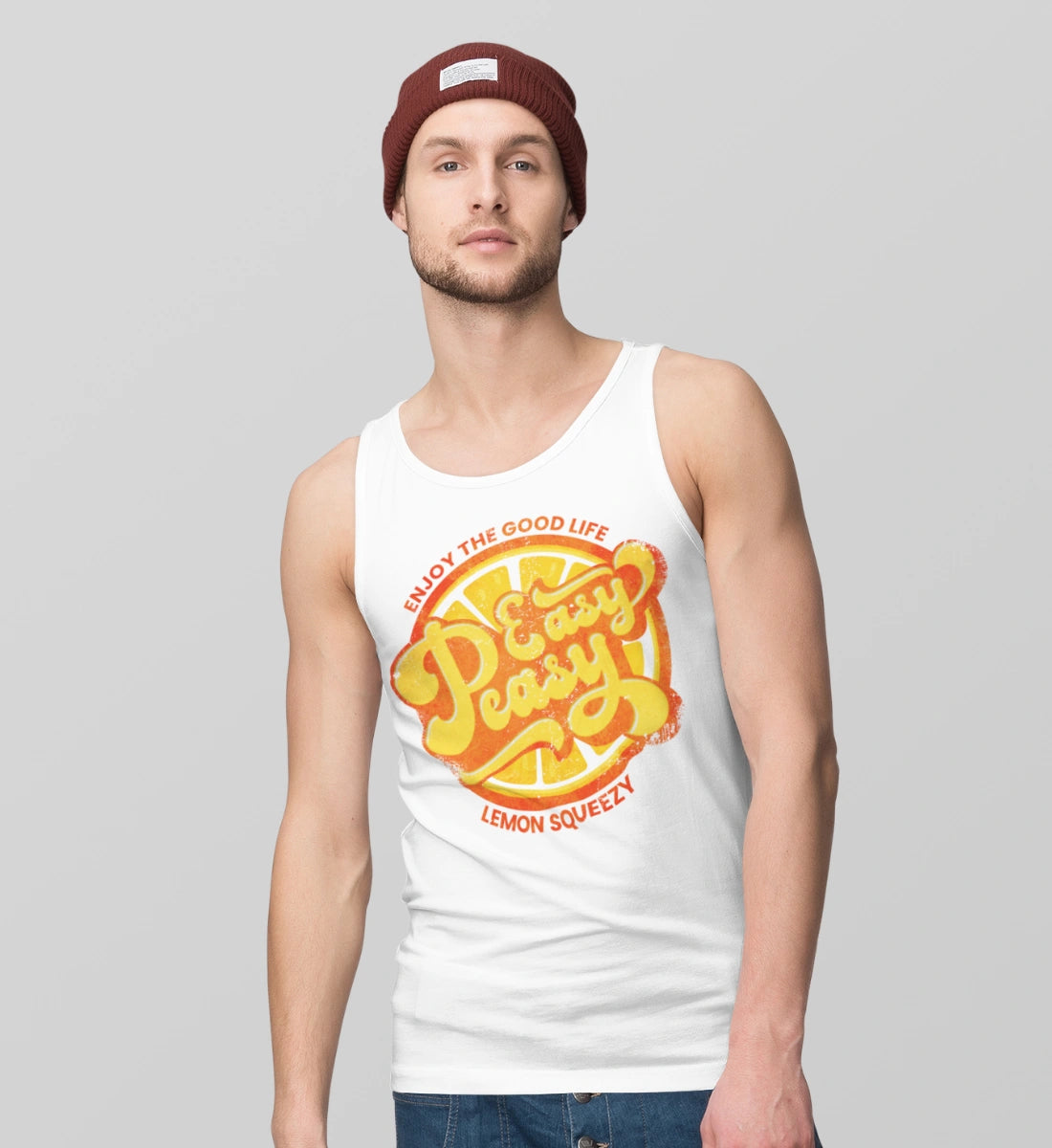 Easy Peasy Lemon Squeezy - Enjoy The Good Life  - Herren Tanktop