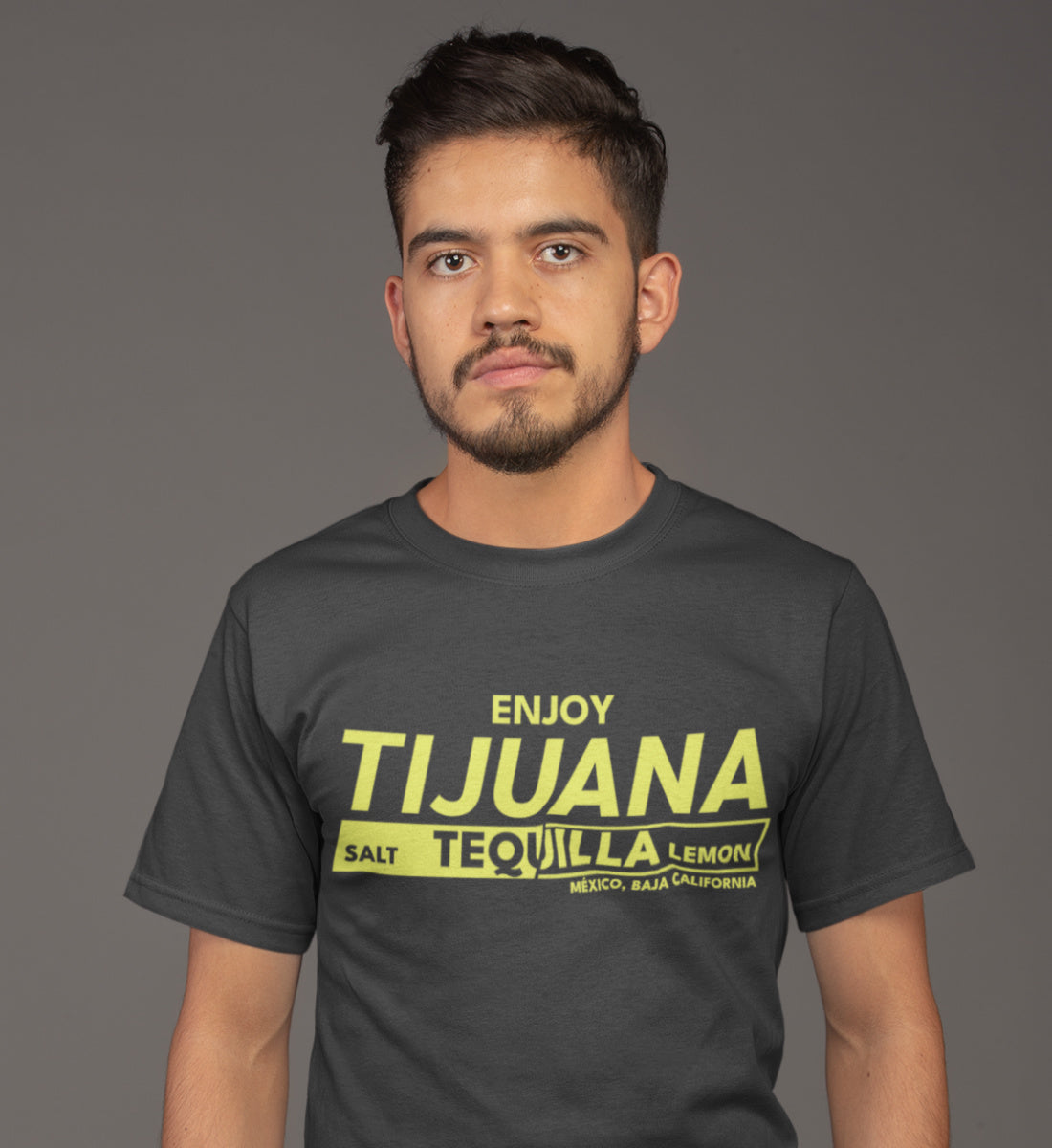 Enjoy Tijuana Salt Tequilla Lemon  - Herren Premium Organic Shirt