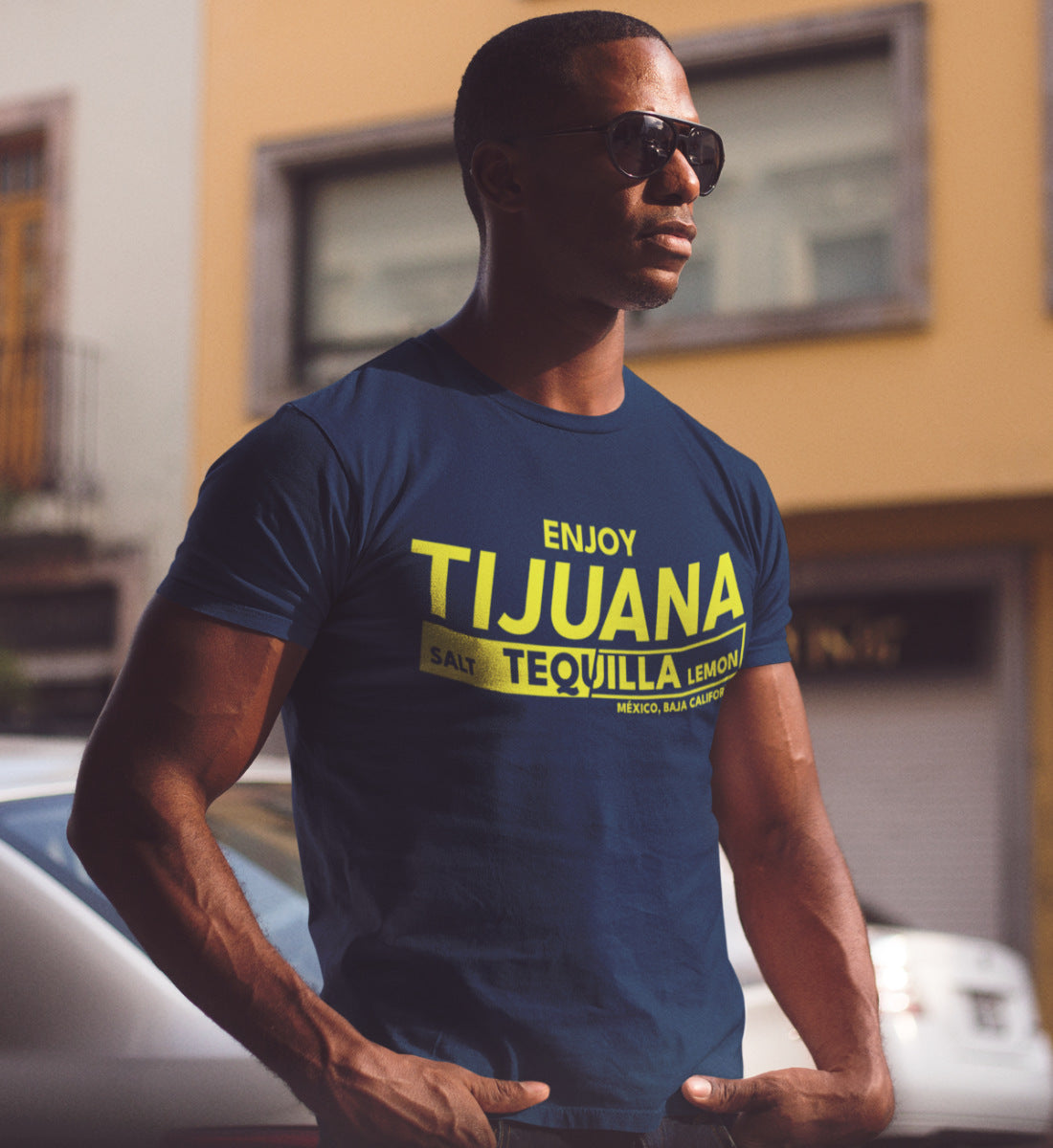 Enjoy Tijuana Salt Tequilla Lemon  - Herren Shirt