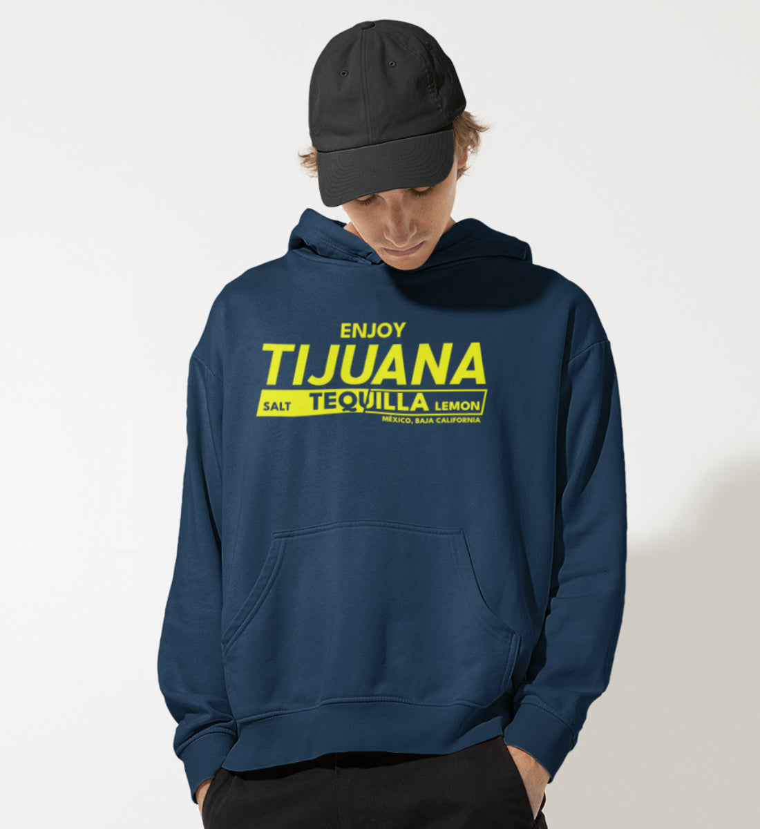 Enjoy Tijuana Salt Tequilla Lemon  - Unisex Organic Hoodie