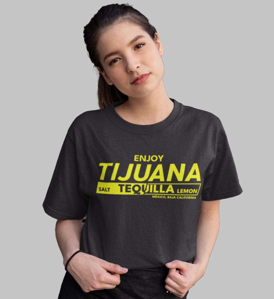 Enjoy Tijuana Salt Tequilla Lemon  - Damenshirt