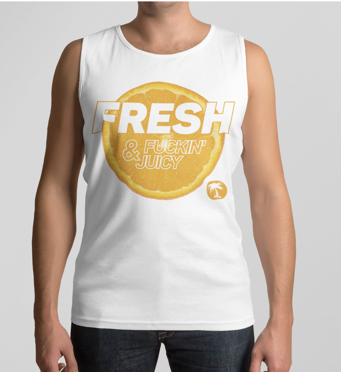 Fresh & Fucking Juicy Orange  - Herren Tanktop