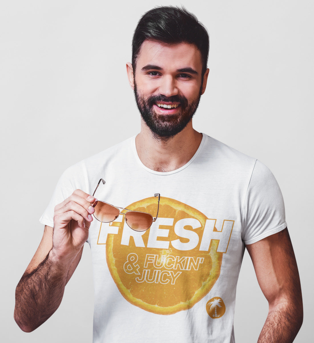 Fresh & Fucking Juicy Orange  - Herren Premium Organic Shirt