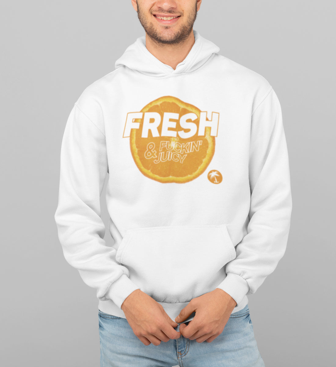 Fresh & Fucking Juicy Orange  - Unisex Organic Hoodie