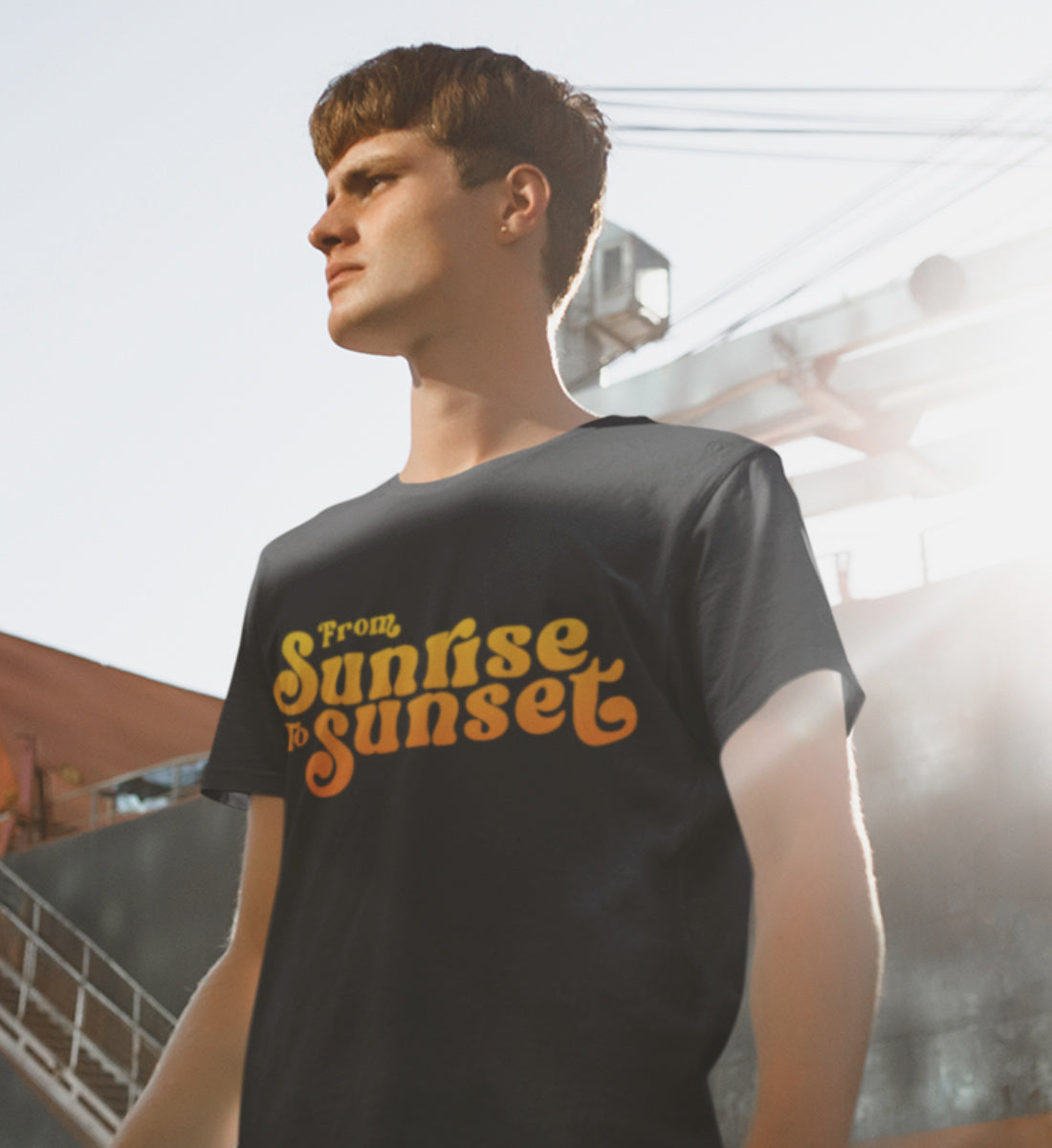 From Sunrise To Sunset  - Herren Premium Organic Shirt