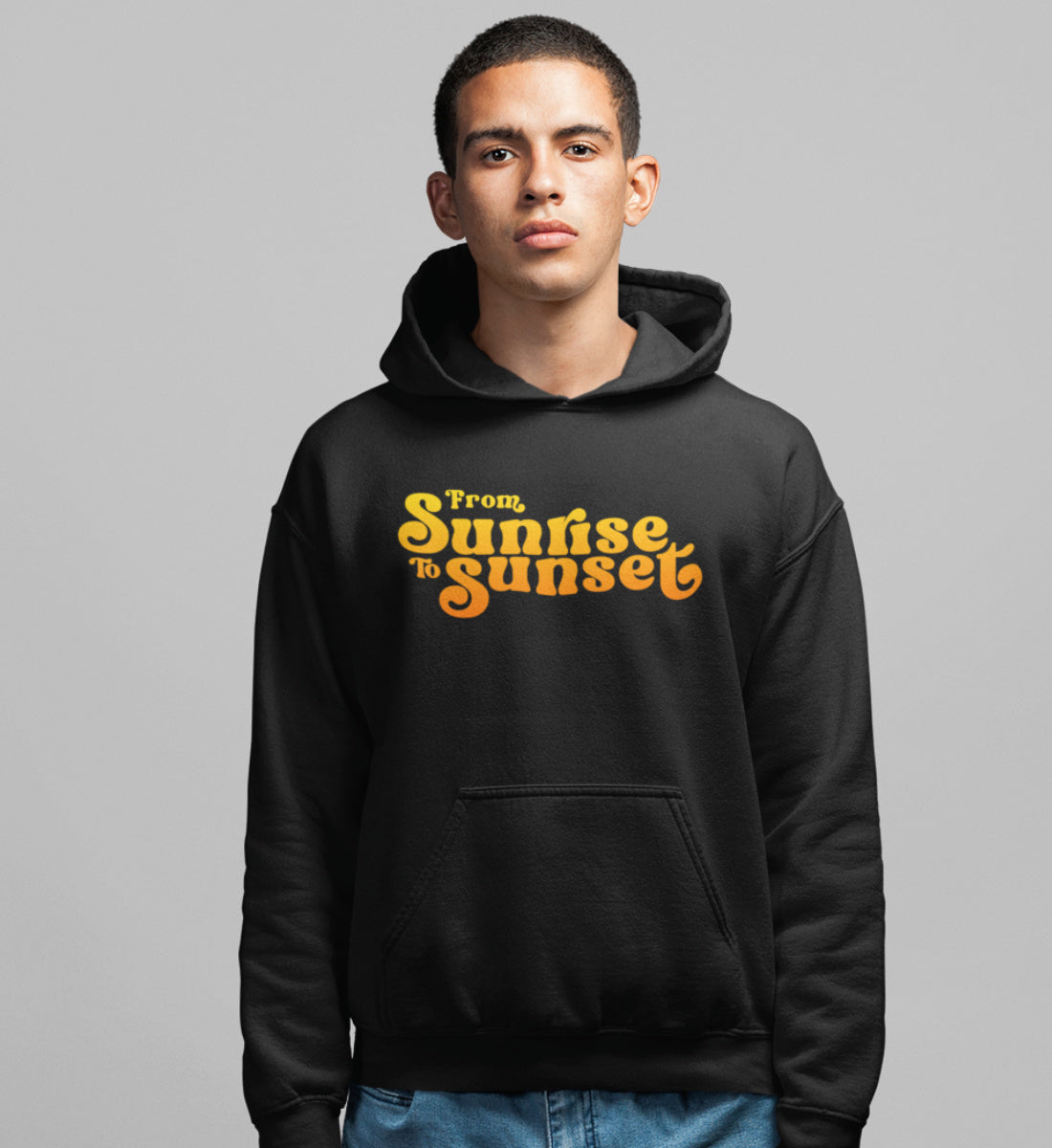 From Sunrise To Sunset  - Unisex Organic Hoodie