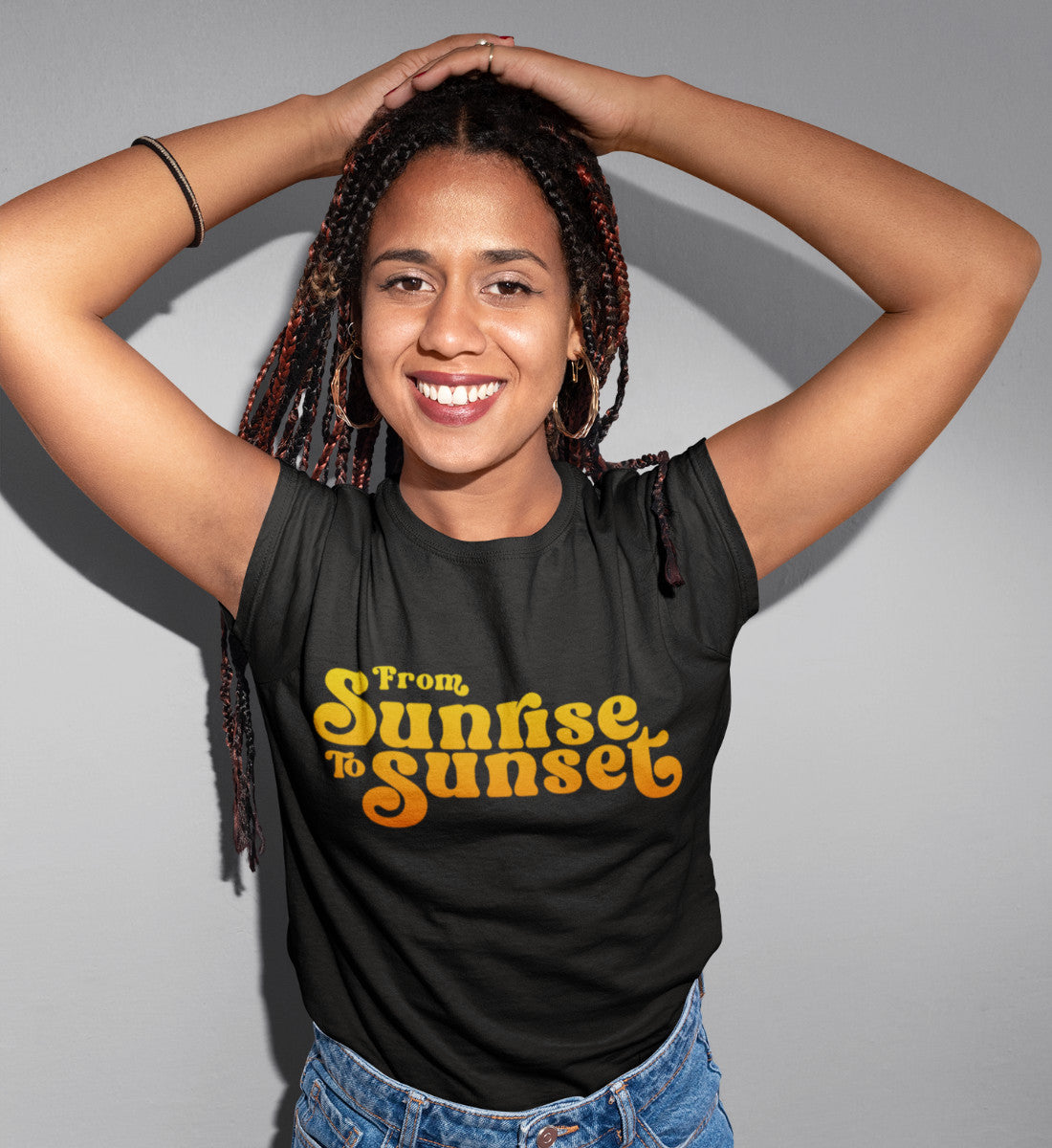 From Sunrise To Sunset  - Damen Premium Organic Shirt