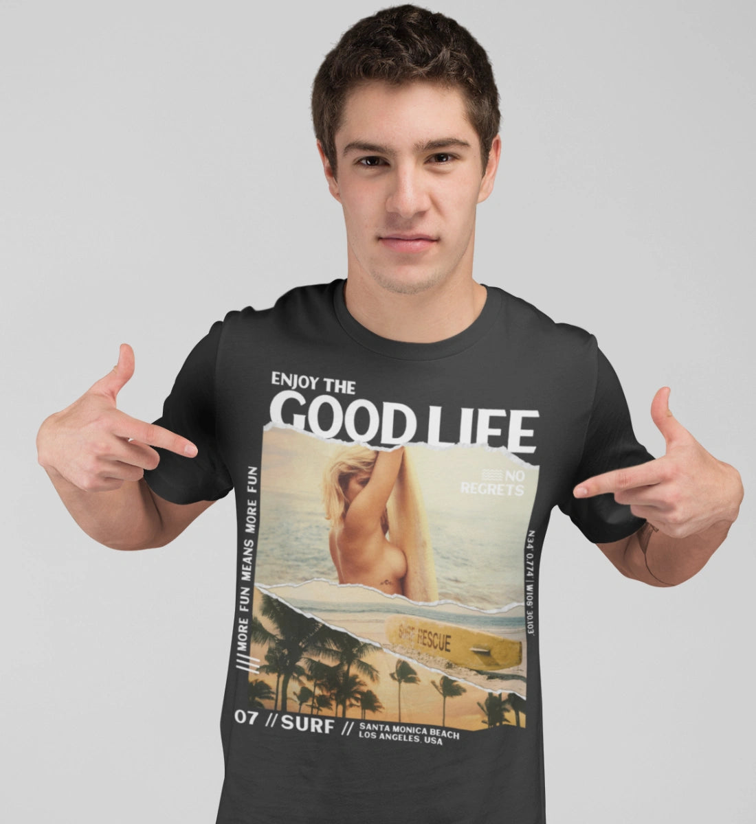 Surf - Enjoy The Good Life   - Herren Premium Organic Shirt