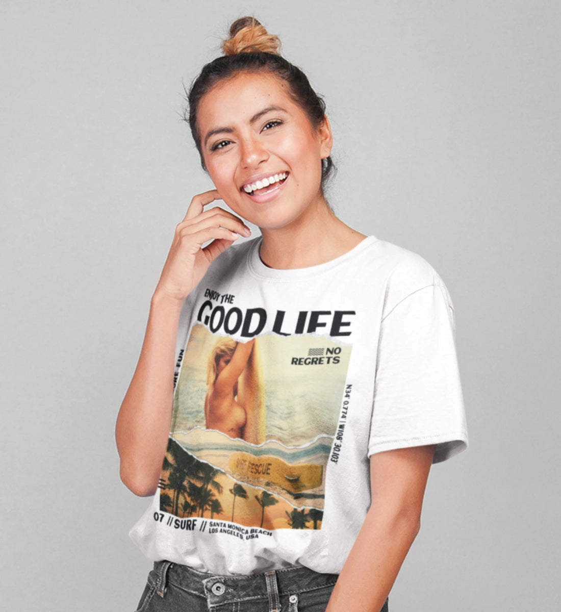 Surf - Enjoy The Good Life   - Damen Premium Organic Shirt