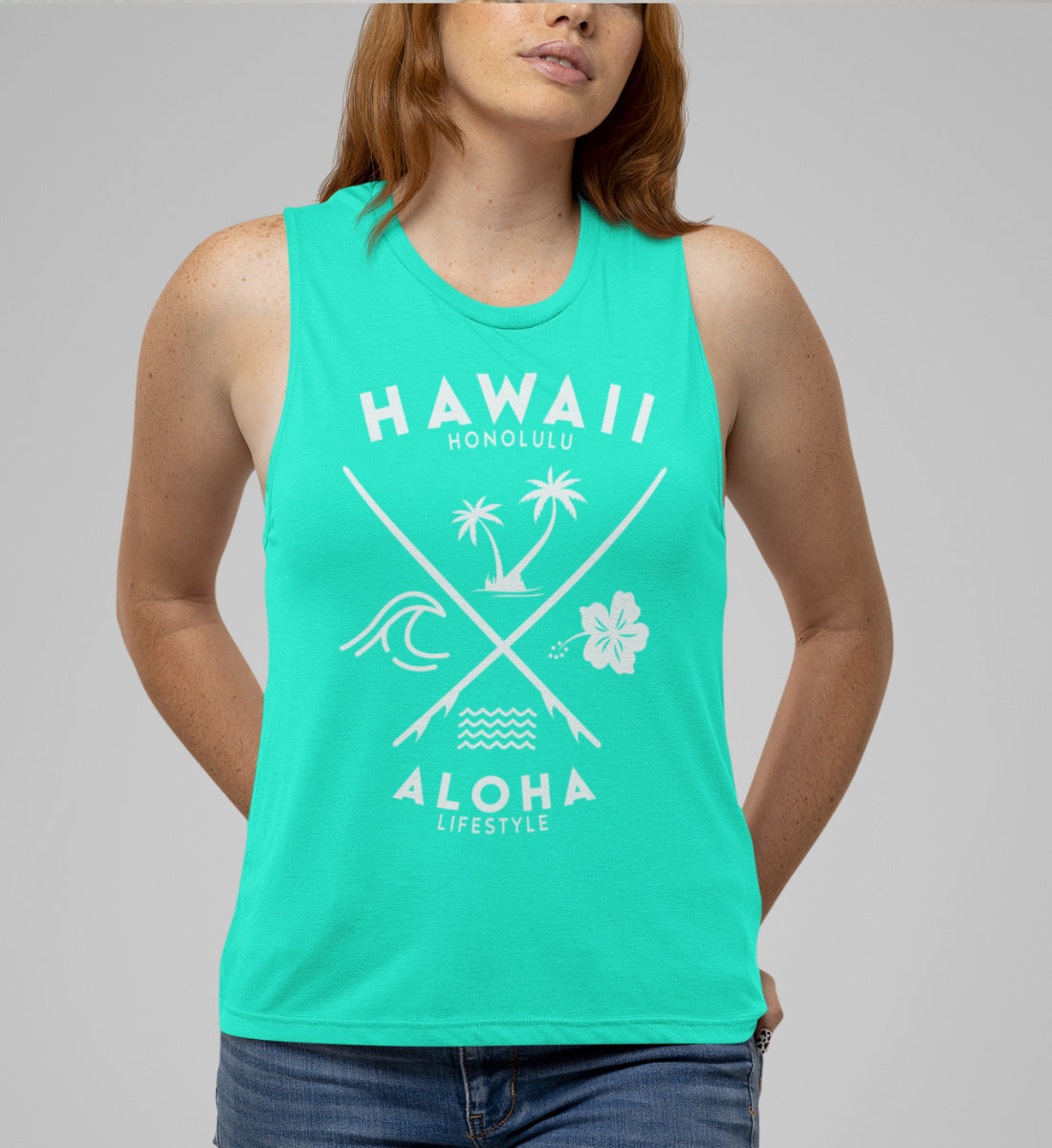 Hawaii Honolulu Surfer Style Aloha Lifestyle  - Frauen Tanktop