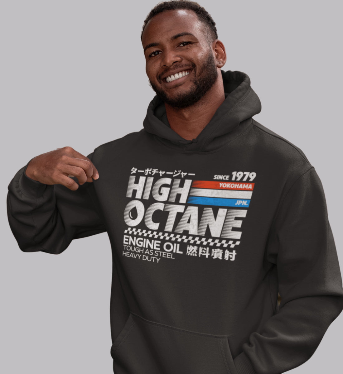 High Octane - Heavy Duty Engine Oil   - Unisex Premium Organic Hoodie 2.0 ST/ST