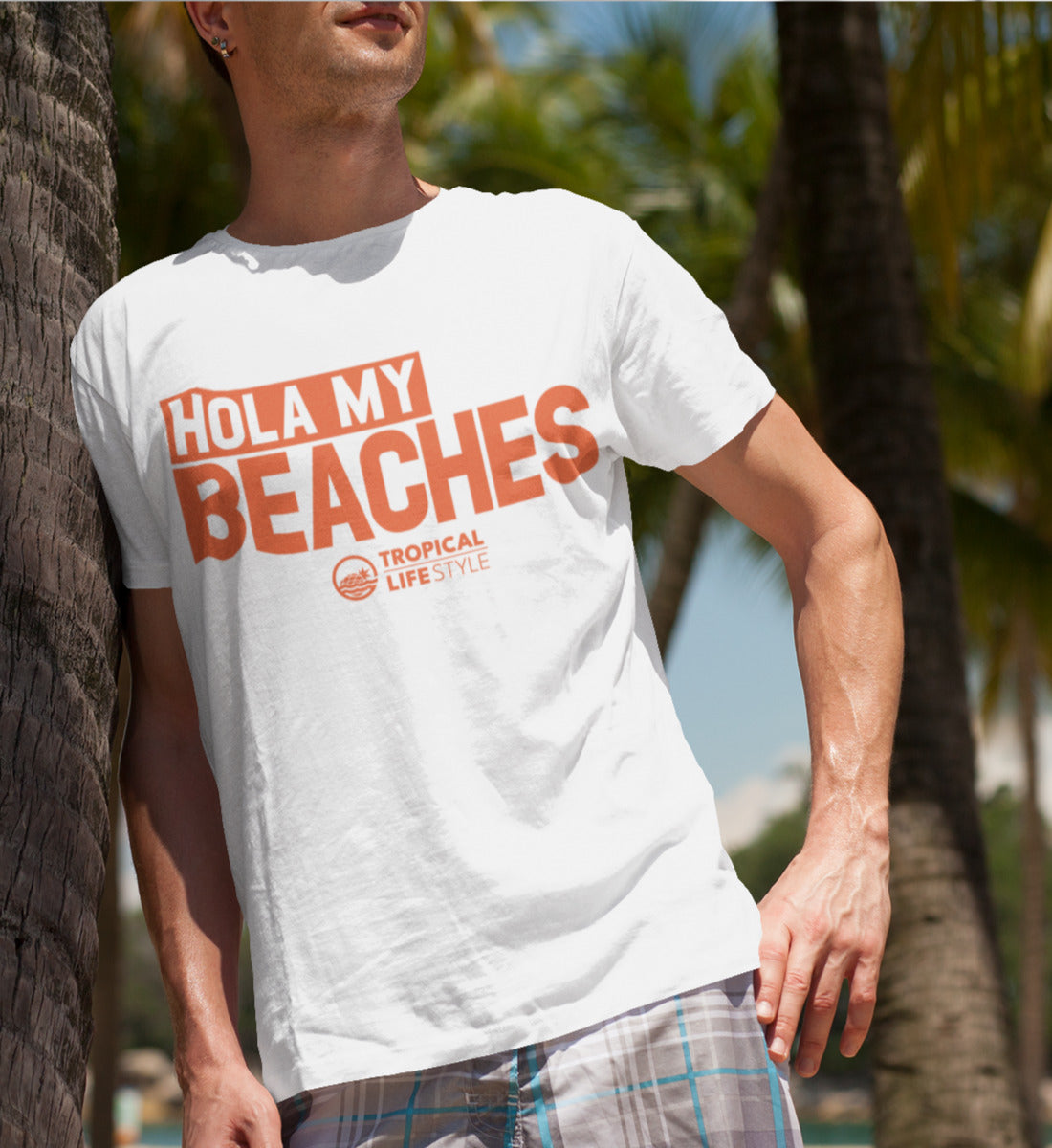 Hola My Beaches - Tropical Lifestyle  - Herren Premium Organic Shirt