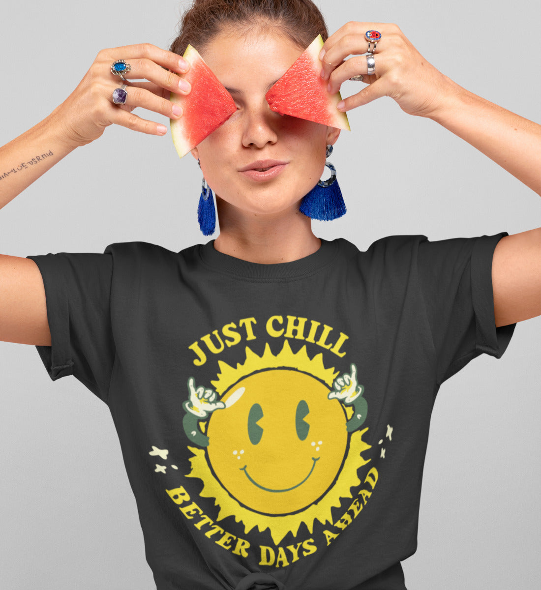 Just Chill - Better Days Ahead  - Damen Premium Organic Shirt