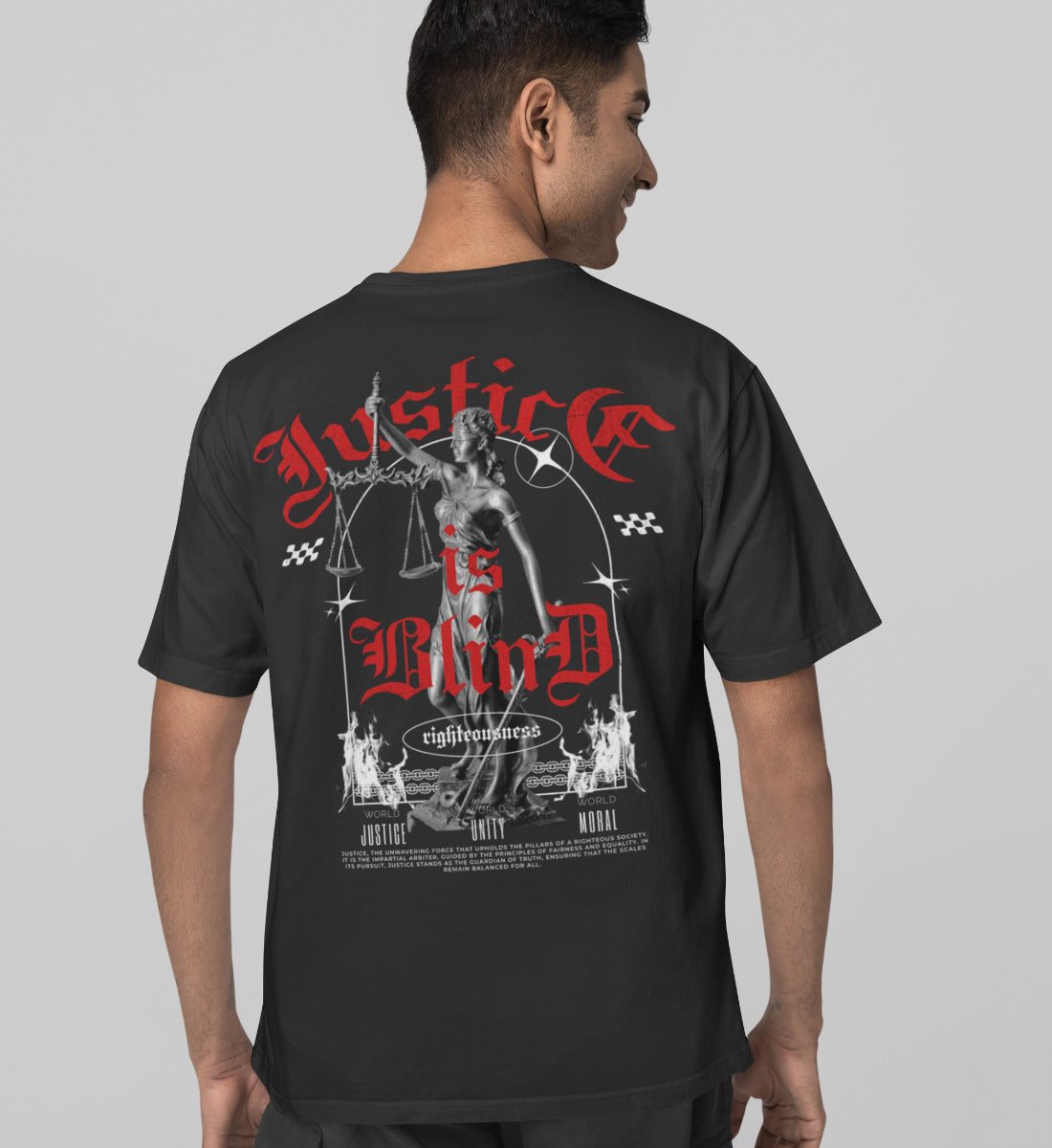 Justice is Blind - Streetwear  - Herren Shirt