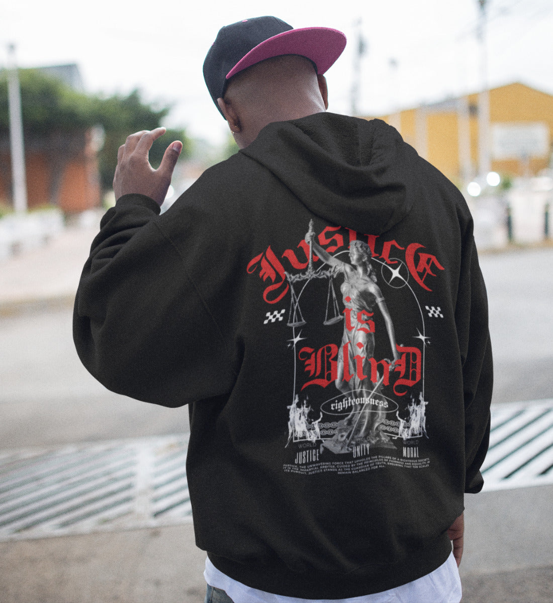 Justice is Blind - Streetwear  - Unisex Premium Organic Hoodie 2.0 ST/ST