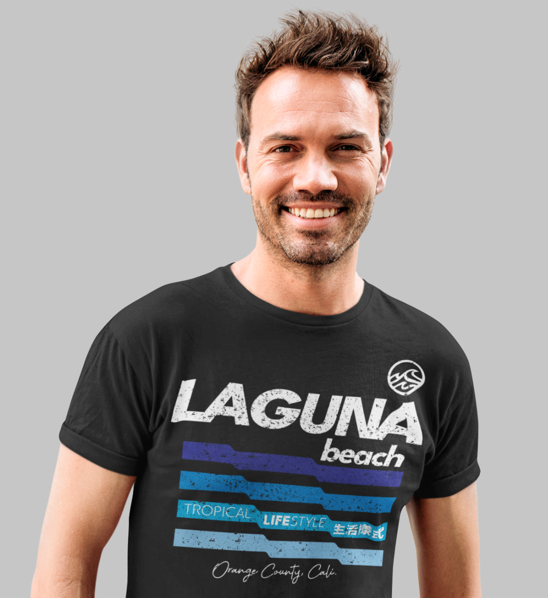 Laguna Beach Tropical Lifestyle  - Herren Premium Organic Shirt