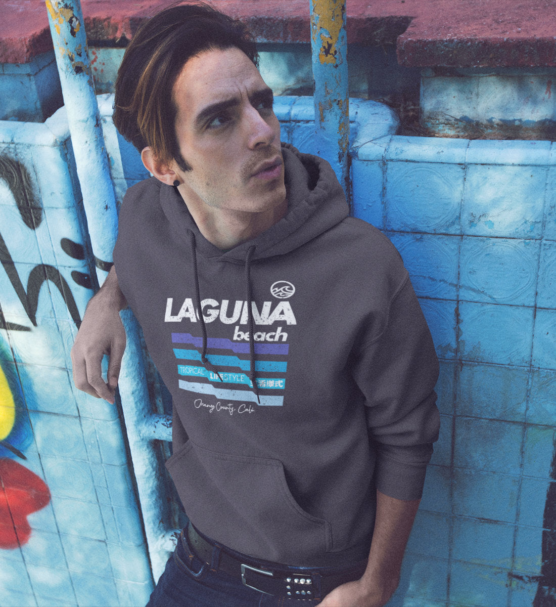 Laguna Beach Tropical Lifestyle  - Unisex Organic Hoodie